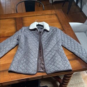 Lauren Women's Quilted Jacket with Sherpa Collar